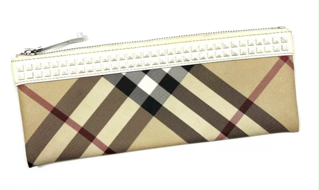 Auth Women's Luxury BURBERRY Prorsum Established Clutch Hand Bag Wallet