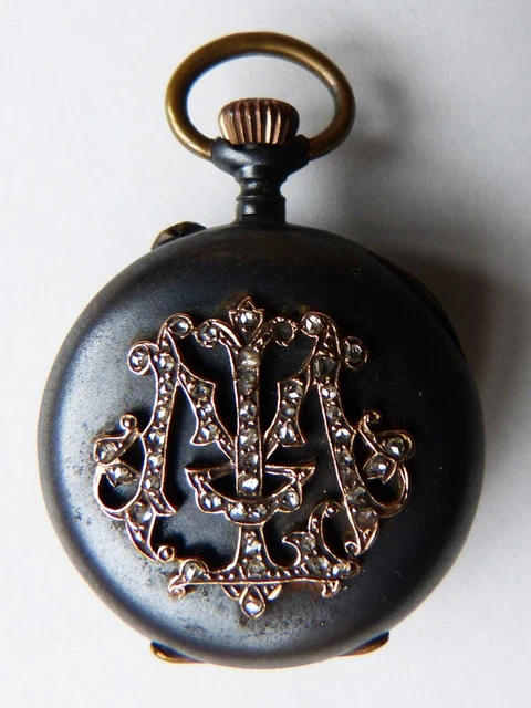 Clé De Montre Gousset Ancienne En Or 18 Carats Aux Armes De France, Fin XVIIIe Siècle