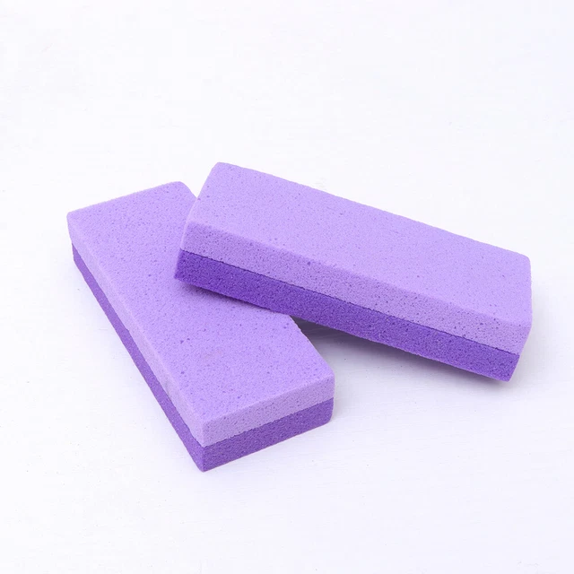 40 Stück Bimsstein-Pads Für Füße – Einweg, Hornhautentferner, Ca. 8 Cm, Lila