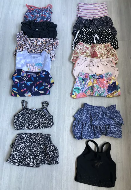Girls Summer Clothes Bundle Age 5-6, Next,TU Shorts T-shirts Skirts