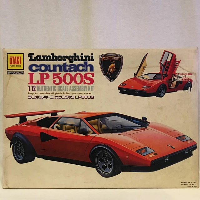 OTAKI 1/12 countach LP500S Authentic Scale Model Kit from