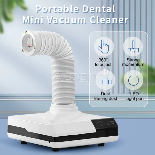 60W Dental LED Dust Collector Extractor Equipment Vacuum Cleaner Dust Suction
