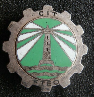Insigne TRAIN CIT FTEO INSTRUCTION Indochine Drago O.M.déposé ORIGINAL 