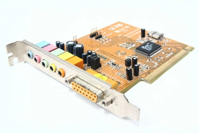 A-8738-6C 5.1 6-CHANNEL Sound Card Computer PCI Audio Game/Midi Port £8 ...
