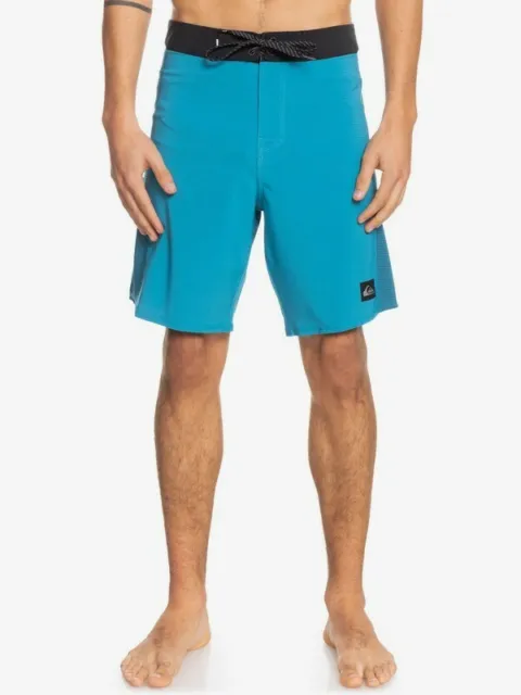 QUIKSILVER Men's High Lite Arch 19" Fjord Blue Stretch Board Shorts Size: 30