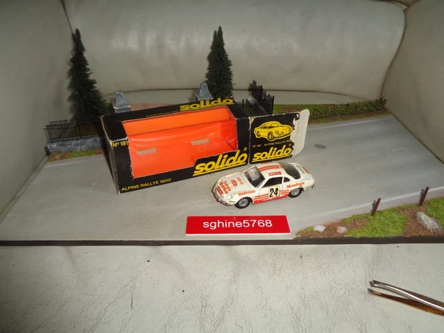 Solido Gam 2 – Alpine Rallye 1600 (Réf. 181) – Modèle Vintage + Décalcomanies d'origine ✨ ✨️ - Collection