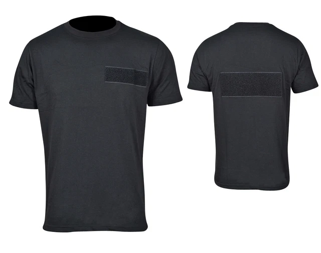 T-shirt abbigliamento protettivo sicurezza buttafuori nero 5 pezzi uomo donna