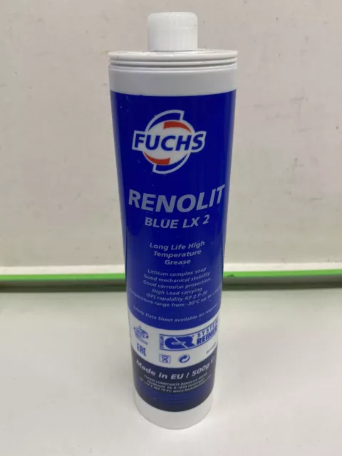 Fuchs Renolit Blue LX 2 Grease - 500g Cartridges JOB LOT X12