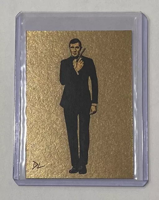 James Bond Gold Plated Limited Edition Artist Signed George Lazenby 007 Card 1/1