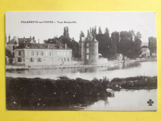 cpa Bourgogne VILLENEUVE sur YONNE Château TOUR BONNEVILLE