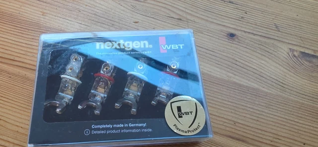 WBT-0661CU CONNECTOR Nextgen WBT Pure Copper set of 4 sandwich spade ...