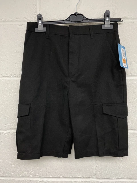 M&S Ragazzi Confezione da 2 Pantaloncini Regolari Gamba Neri NUOVI CON ETICHETTE UK11-12 Anni EU152 PBF