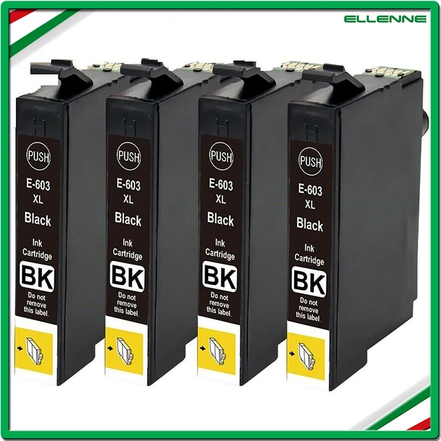 ✅ 4X Kit Cartucce Compatibili Con Epson 603 Xl Expression Xp Nero Stampante ✅