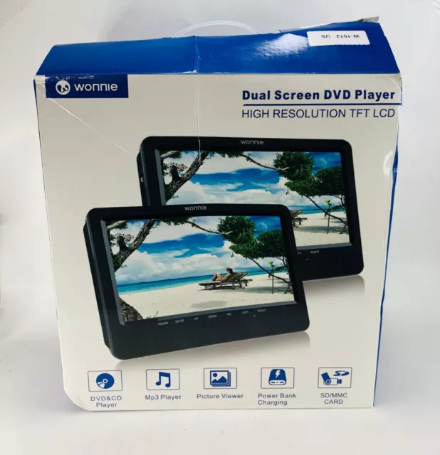 WONNIE 10.5'' Car DVD Player Dual Portable DVD Players