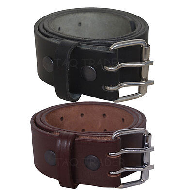CEINTURE A VIS HOMME FEMME PANTALON JEAN MARRON FONCÉ SIMILI CUIR LARGEUR 3.4 cm 