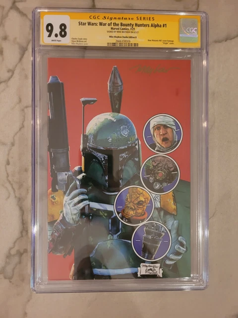 STAR WARS: WAR OF THE BOUNTY HUNTERS ALPHA #1~MAYHEW VIRGIN  CGC SS 9.8 Ltd 1000