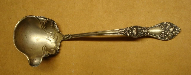Vintage Sterling Silver Ornate Sauce Ladle 5 7/8"