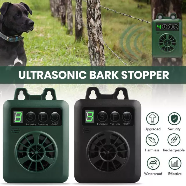 Dog Bark Stopper Ultrasonic Pet Repeller Outdoor Puppy Anti Noise Anti Barking