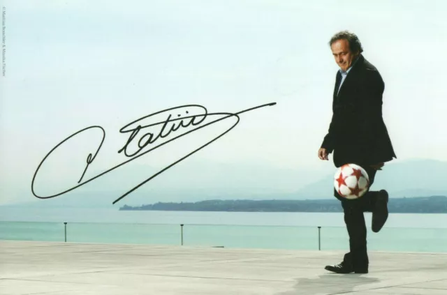 Autogramm - Michel Platini (Frankreich) - UEFA Präsident
