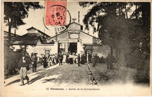 CPA AK Vincennes Exit de la Cartouchery FRANCE (1283173)