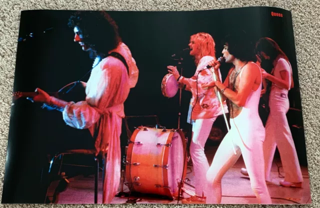 Queen poster Queen A Day at the Races on stage Freddie Mercury poster Japan MINT