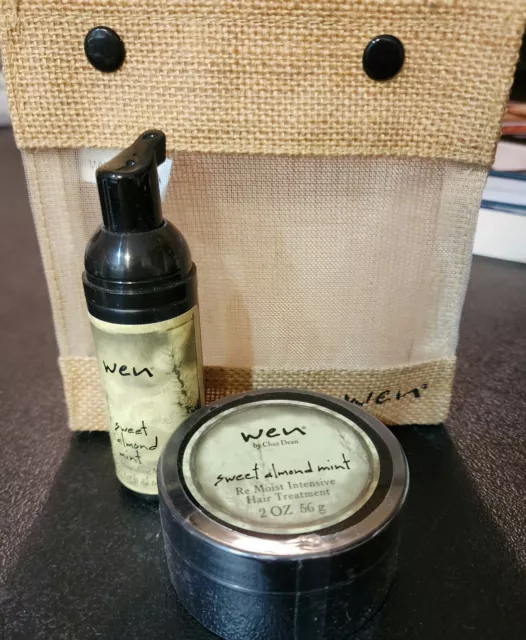 Wen Sweet Almond Mint Re Moist Intensive Hair Treatment Chaz Dean Sealed + Bonus