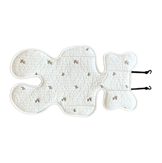 (Olive)Baby Stroller Pad Cushion Ergonomic Structure Breathable Newborn Car