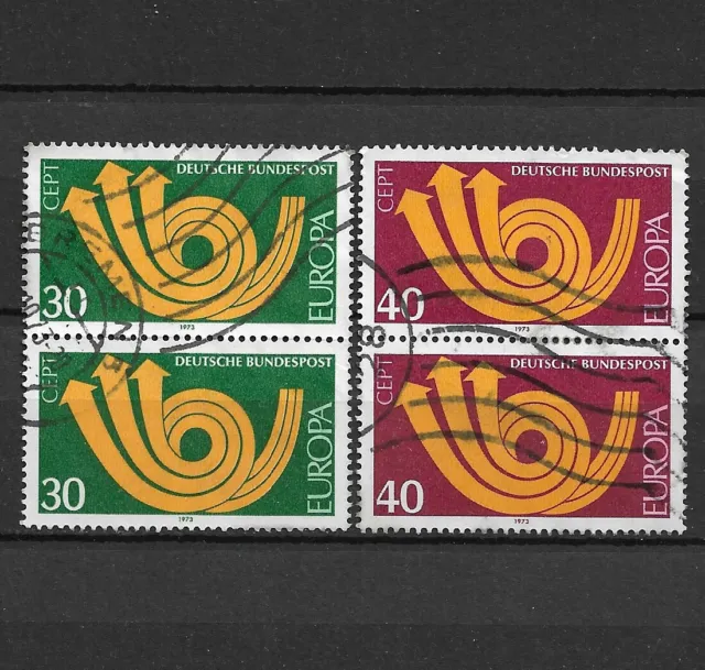 Dublettensatz BRD / Bund 1973 Michel-Nr. 768 und 769 gestempelte Briefmarken