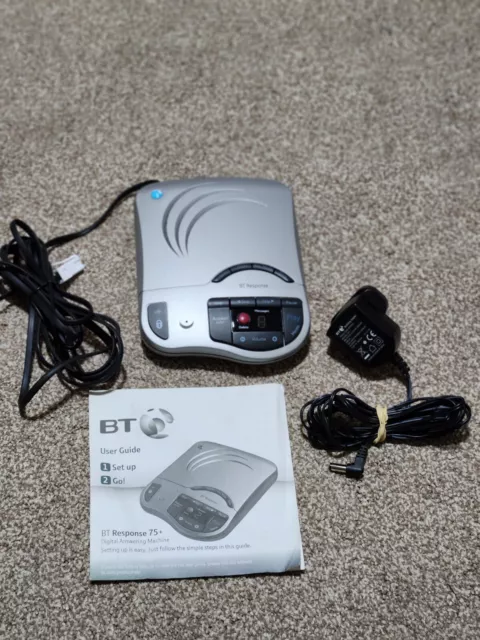 BT Response 75+ Plus Digital Telephone Answering Machine-No cassettes needed