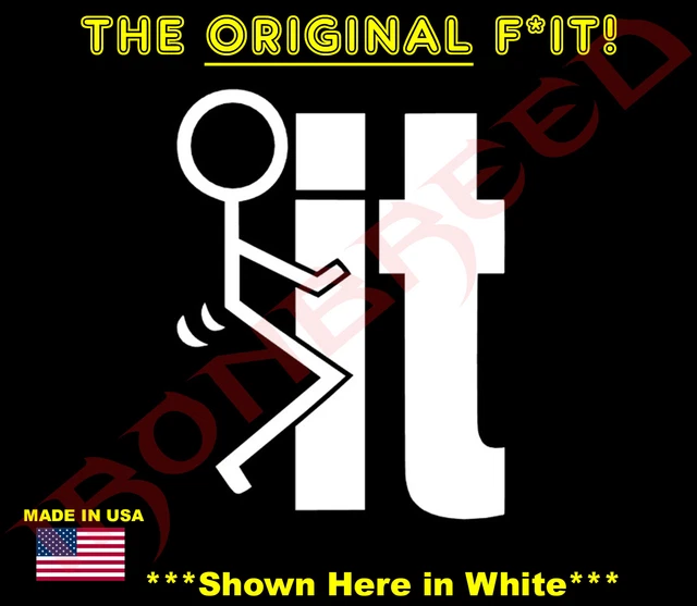 Tagzs You Can Just Funny Die-Cut Vinyl Decal – JDM Style, Gloss White, USA Made