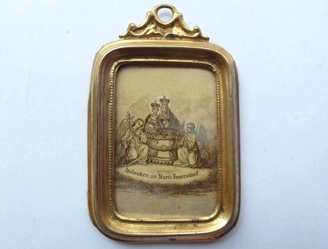 Antiker Rahmen für Puppenstube, Messing, ERHARD & SÖHNE, um 1890 G493