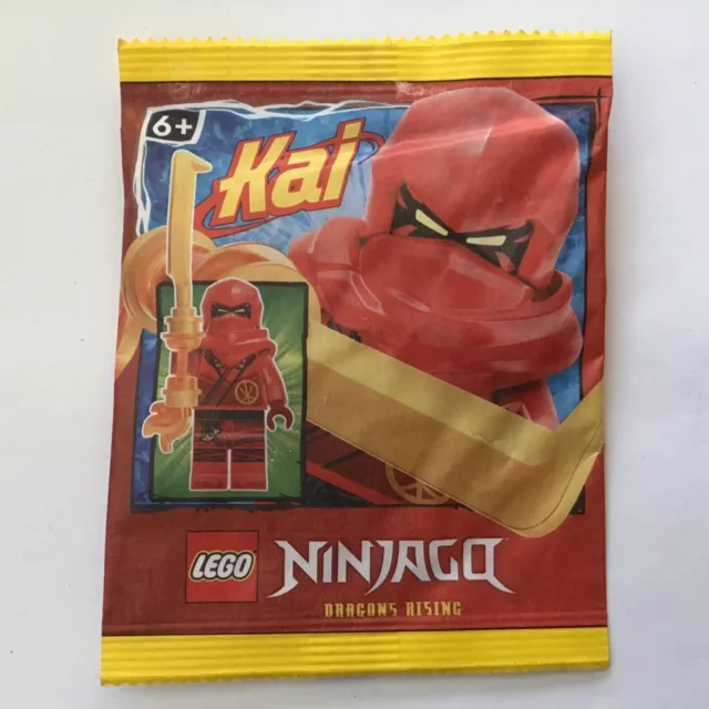 FIGURINE LEGO MINIFIGURE Polybag Ninjago Foil 898308 Kai Red Ninja