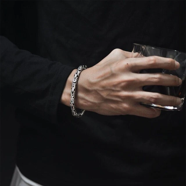 Silver Vintage Dragon Bracelet Unique Elegant Trendy Bangle Jewelry