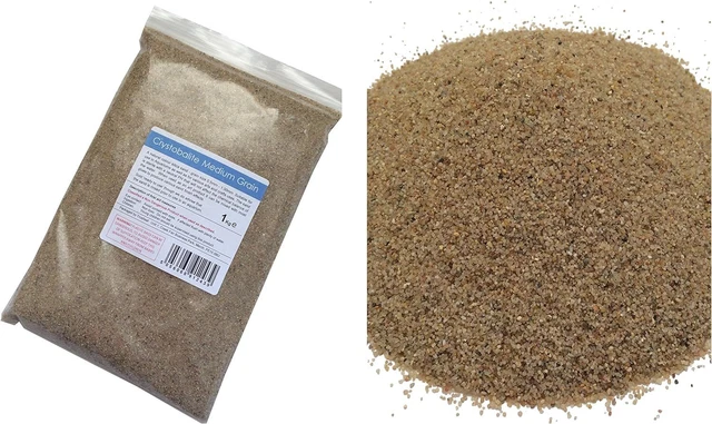1kg Natural Colour Silica Sand - Medium Grain - Suitable for Aquariums