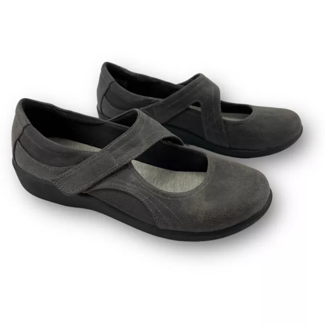 CLARKS CLOUDSTEPPERS MARY Jane Shoes Women's 9 M - 2 Pairs Black & Gray ...