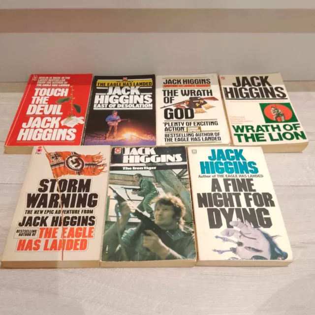 Jack Higgins - 7 Paperback books bundle job lot  #K01