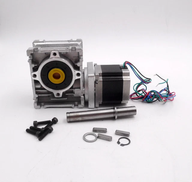 GEARBOX RATIO 201 HighTorque Worm Gear Stepper Speed Reducer NMRV030