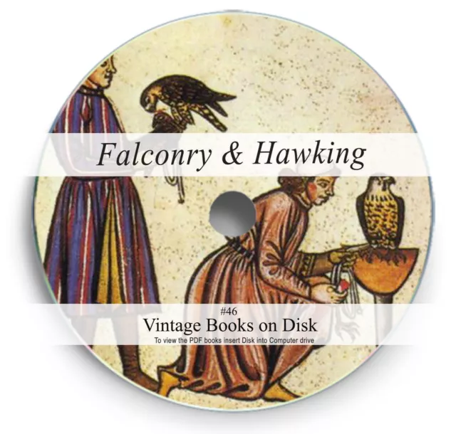 122 Antique Falconry Books on DVD - Training Hunting Birds Hawk Falcon Old 46