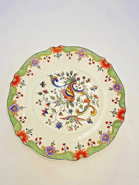 assiette ancienne Rouen en  faïence signée