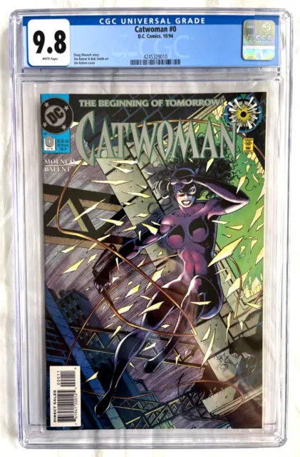 Catwoman #0 CGC 9.8 D.C. Comics Oct 1994 Freshly Graded White Pages!