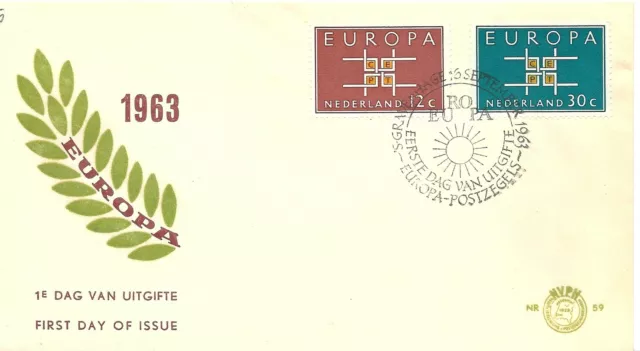 1963 Niederlande Nederland FDC Europa MF15697