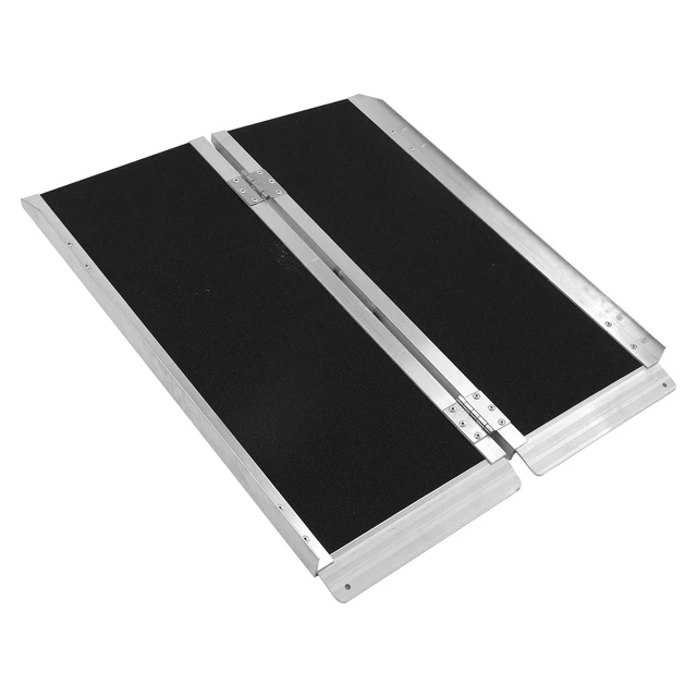 Rampa portátil antideslizante antideslizante para silla de ruedas de aleación de aluminio rampa SLS