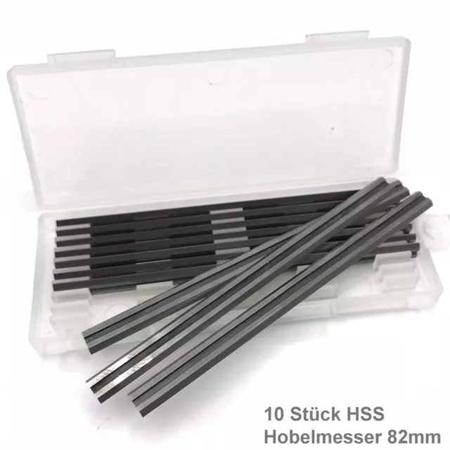 10x HSS Fers de Rabot 82mm pour Bosch, Metabo, Makita, Black&decker, AEG, Enfer