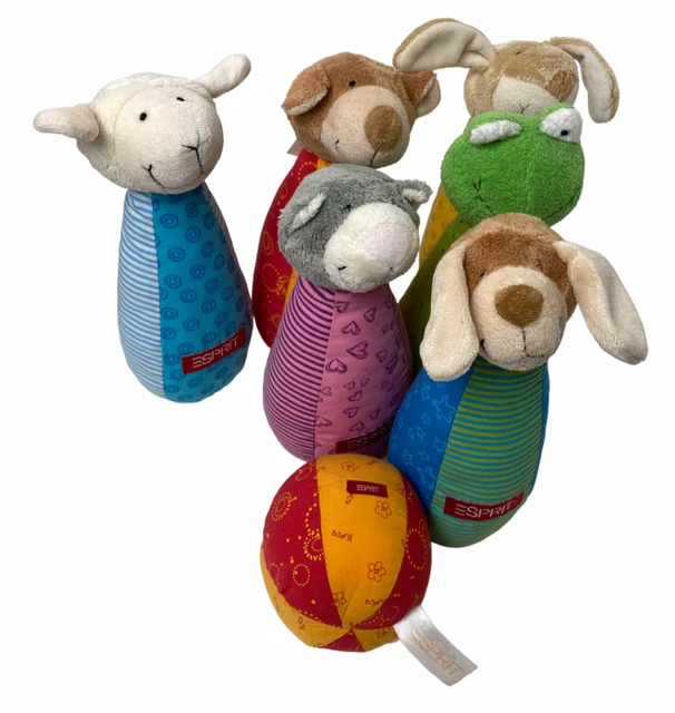Sigikid ESPIRIT Plüsch Kegel Spiel Weich Stofftier Kinder Soft Bowling 21cm