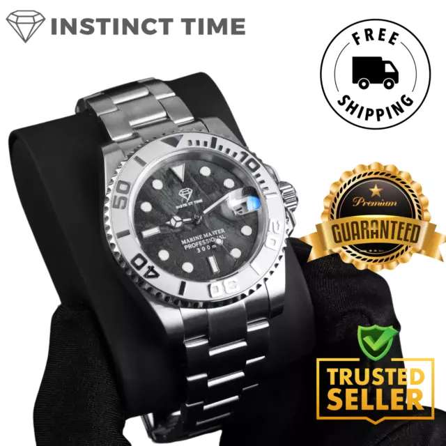 INSTINCT TIME Urban Slate | Seiko NH35 Mod Watch, Sapphire, Lume, Diver