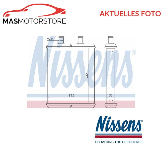 Wärmetauscher Innenraumheizung Nissens 71817 P Neu Oe Qualität