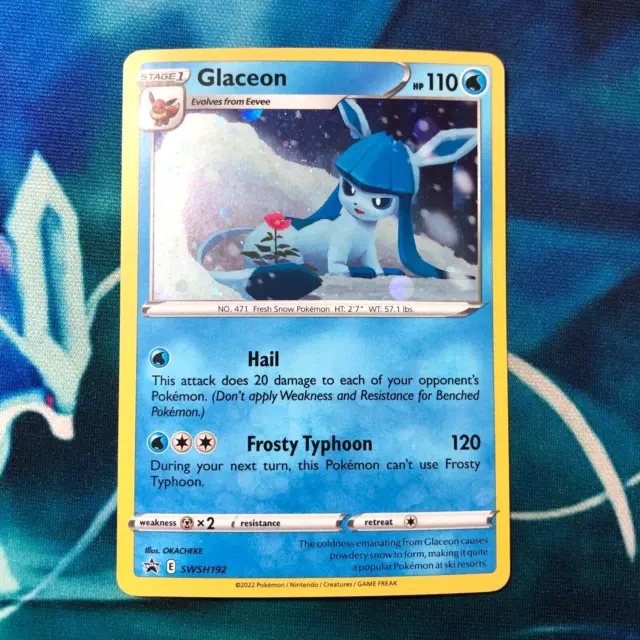 Glaceon - SWSH192 - Black Star Holo Rare Promo - Pokemon Card - NM