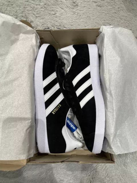 Adidas New Men's Gazelle OG Originals Suede Trainers Shoes Black Size 11 UK