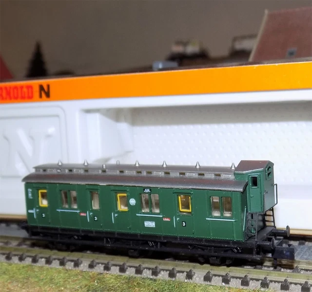 Brawa - 45255 Carrozza Passeggeri A Scompartimenti DB A Carrelli Tipo 100 Porte 3 Classe Epoca Iiia Altra Numerazione