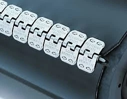 RS125J18/450NC Alligator Staple Lacing with Hinge Pins (Box of 4 Sets)